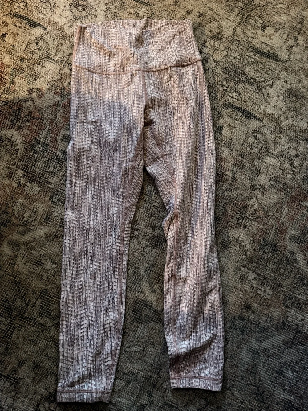 lululemon athletica Blush Textured High-Rise Leggings